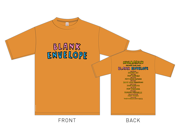 Blank Envelope TOUR T-shirt【limited color】